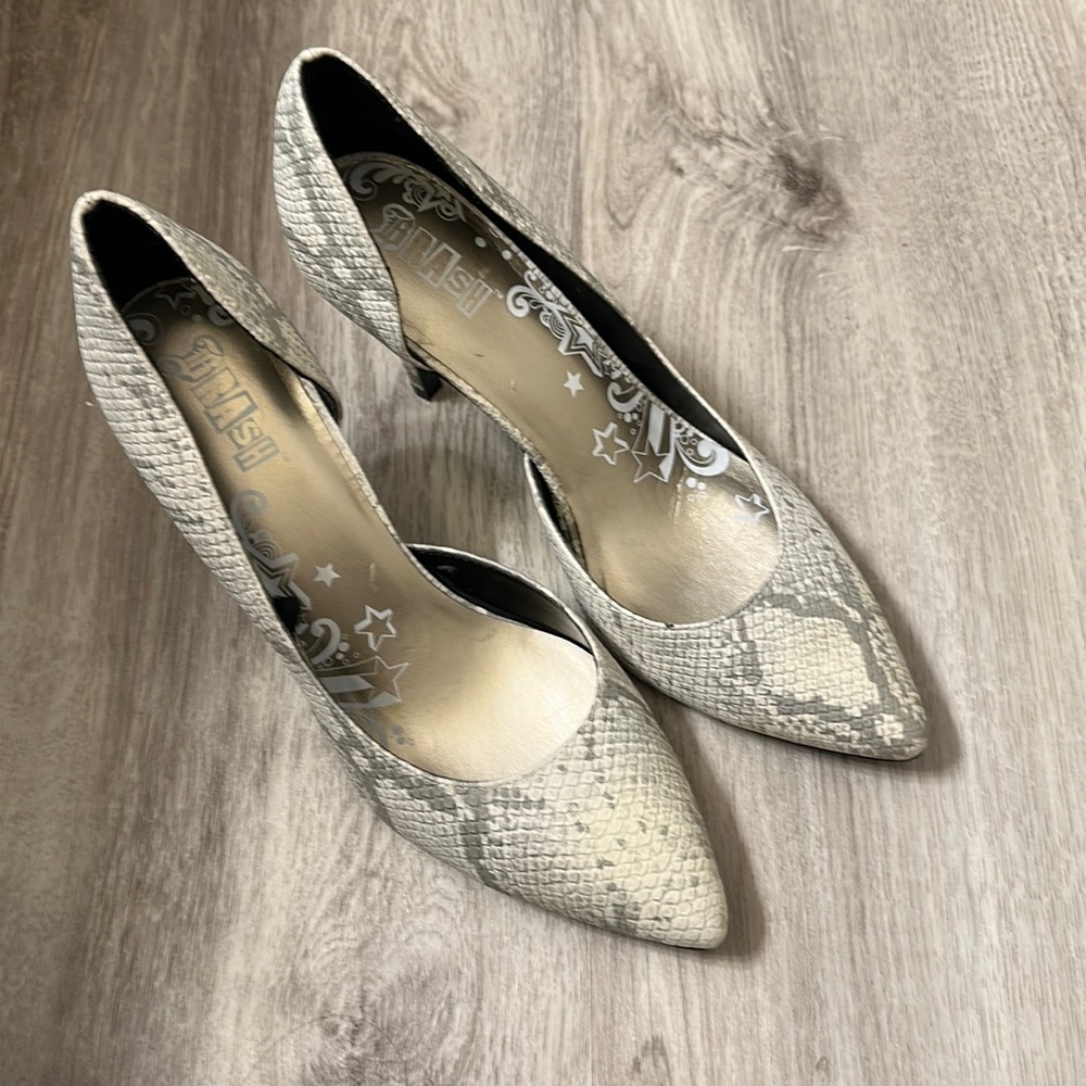 Brash Snakeskin High Heels